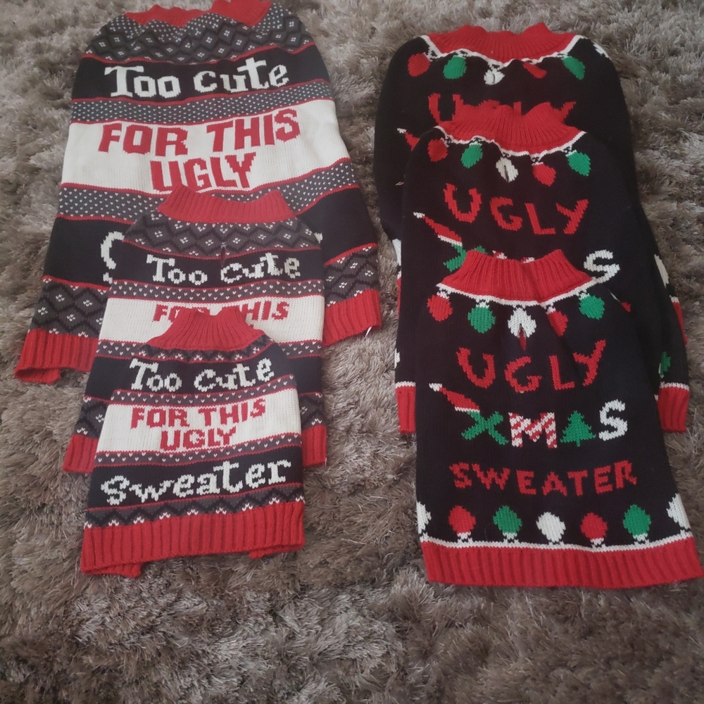 Ugly Christmas sweater... For the dog
